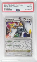 V1858: 2009: Arceus LV.X: 94/99: Arceus: Platinum: PSA: 6: EX-MT: 102261101